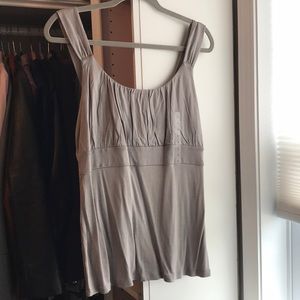 Ann Taylor Grey Shimmer Cami NWT